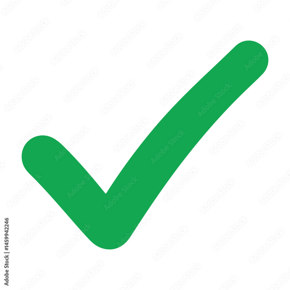 green checkmark icon vector illustration on white background, green tick and approved icon vector green checkmark icon vector illustration on white background, green tick and approved icon vector