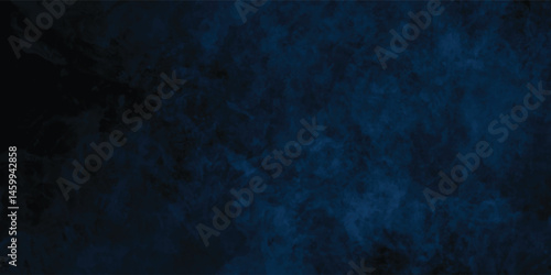 Dark Artistic Texture in Navy with Brush Patterns and Grunge Expression

