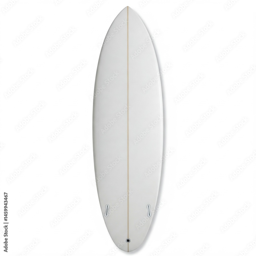 White surf board isolated on white White surf board isolated on white