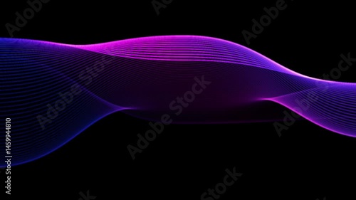 Abstract Purple and Blue Wave Background Elegant Digital Art