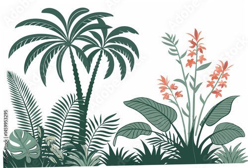 palm tree branches