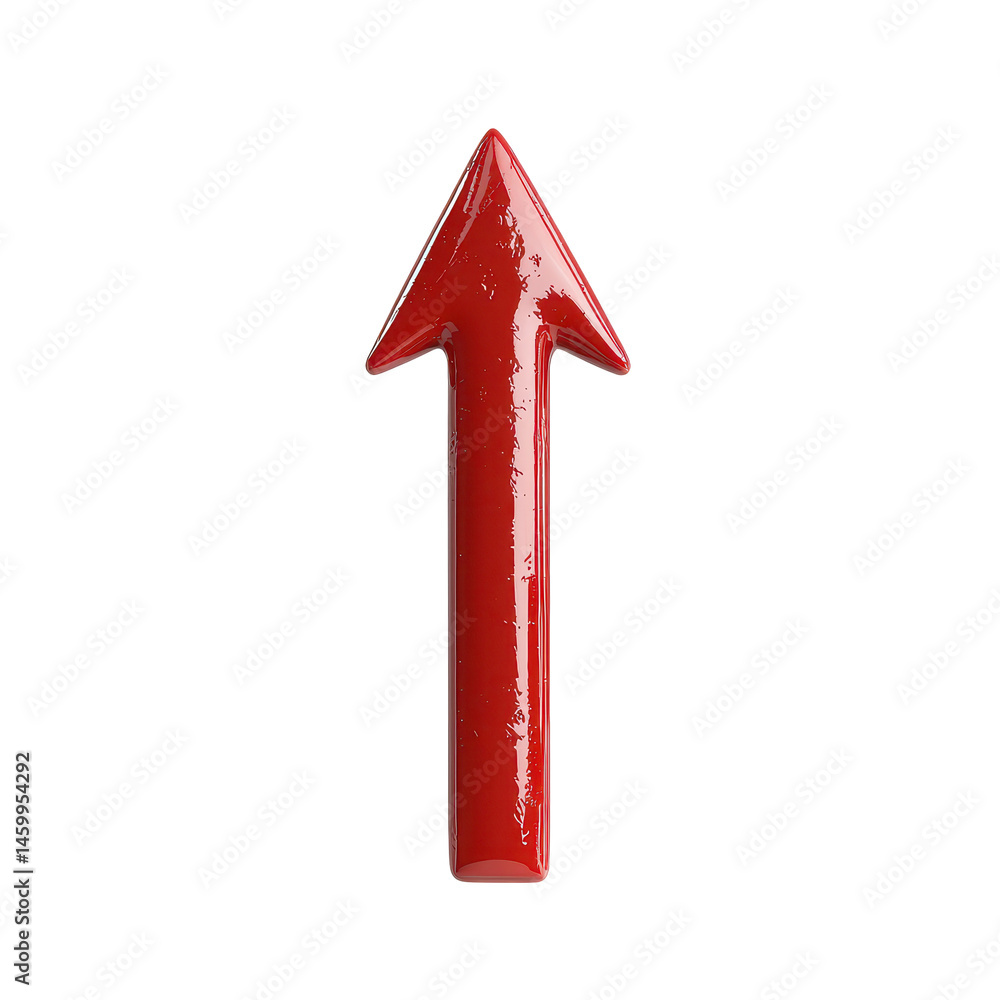 Bold Red Arrow Symbol Representing Progress and Direction in a Clear and Simple Design for Various Applications on transparent background Bold Red Arrow Symbol Representing Progress and Direction in a Clear and Simple Design for Various Applications on transparent background