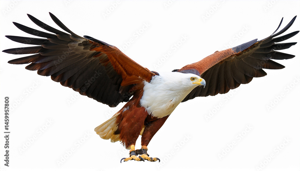Obraz premium african fish eagle isolate isolate is on transparent background