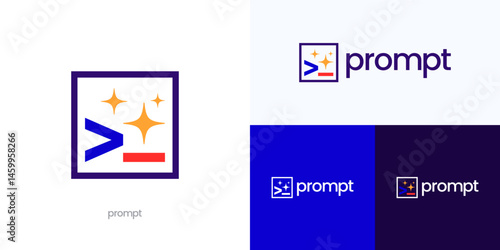 Coding prompt for instructions or questions given to AI generated, Vector logo icon, Integration of artificial technology in the process, innovative tech compatible for web, app for AI generation