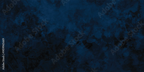 Intense Artistic Texture in Navy with Painted Detail and Rough Surface

