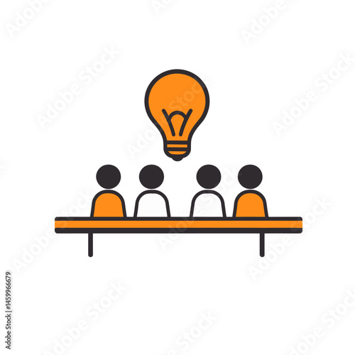 A creative individual stands out among a crowd of people, embracing their unique perspective and individuality as a modern icon set against a white backdrop