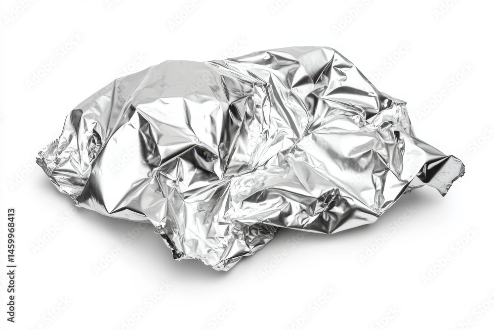Fototapeta premium Crumpled Aluminum Foil (2)