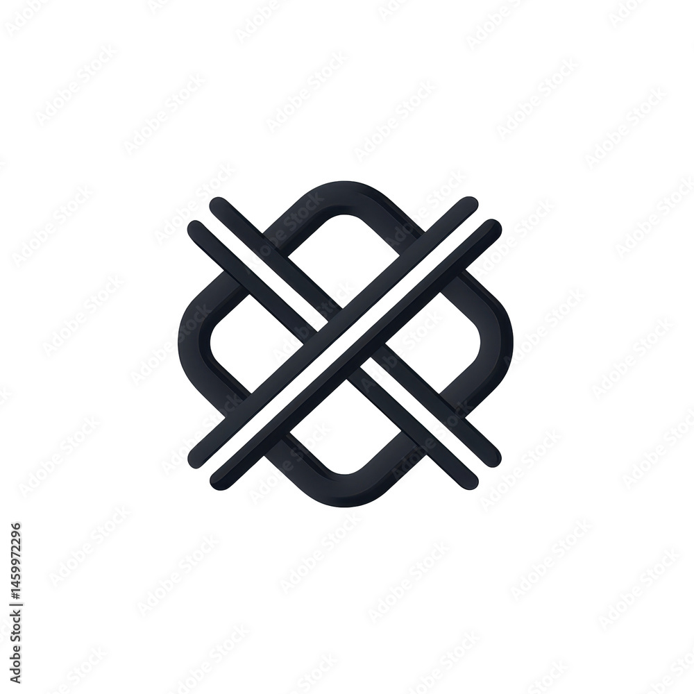 Abstract geometric pattern with interwoven lines forming a unique shape on transparent background for creative projects Abstract geometric pattern with interwoven lines forming a unique shape on transparent background for creative projects