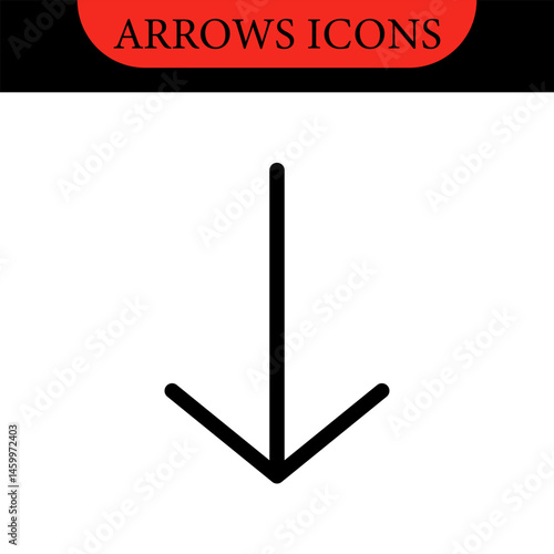 Arrows big black set of web icons in line style. Arrow collection signs for web and mobile app. Arrow icons with various directions. Cursor, UI, web graphics, apps. Vector illustration