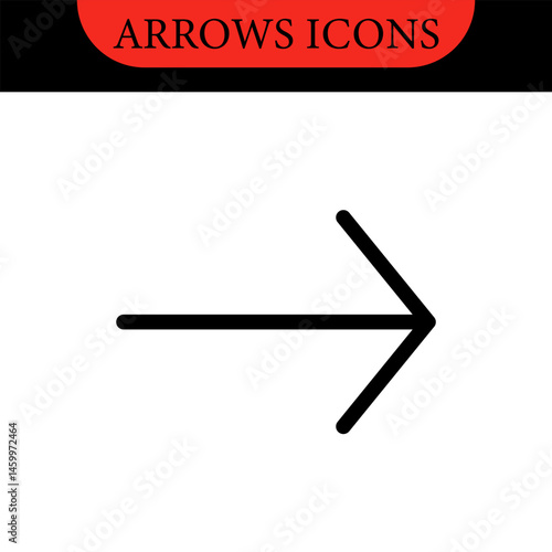 Arrows big black set of web icons in line style. Arrow collection signs for web and mobile app. Arrow icons with various directions. Cursor, UI, web graphics, apps. Vector illustration