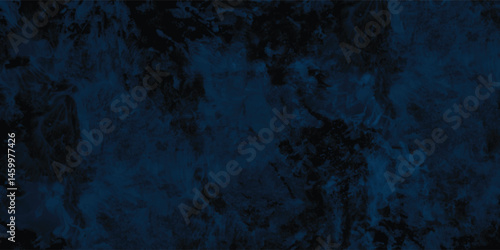 Deep Navy Artistic Canvas with Organic Movement and Grunge Detailing

