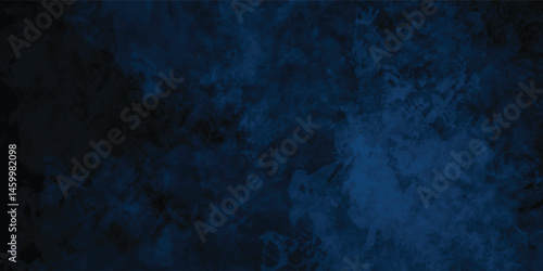 Bold Blue Artistic Background with Scratched Paint and Gritty Surface

