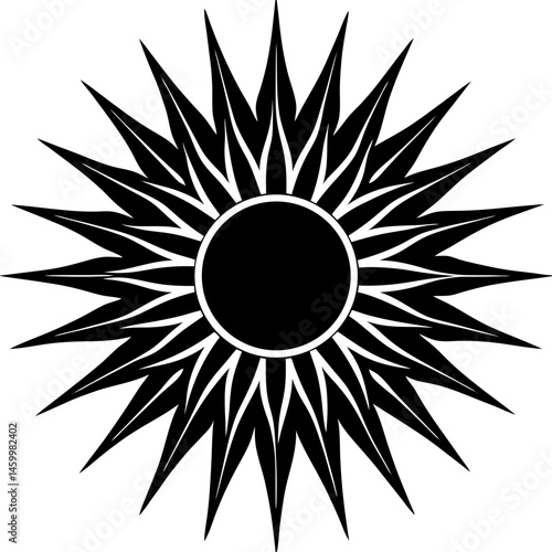 abstract sun vector illustration