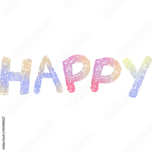 Obraz na płótnie Colorful alphabet watercolor paper texture PNG w salonie