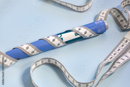 Weight loss concept with prescription drug Ozempic