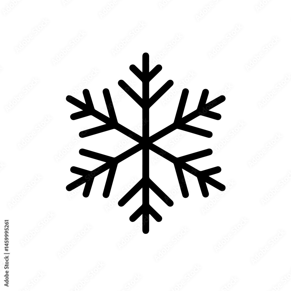 Simple snowflake graphic design. Classic winter snowflake illustration for seasonal holiday designs. Elegant snowflake image perfect for school holiday cards or winter themed university projects. Simple snowflake graphic design. Classic winter snowflake illustration for seasonal holiday designs. Elegant snowflake image perfect for school holiday cards or winter themed university projects.