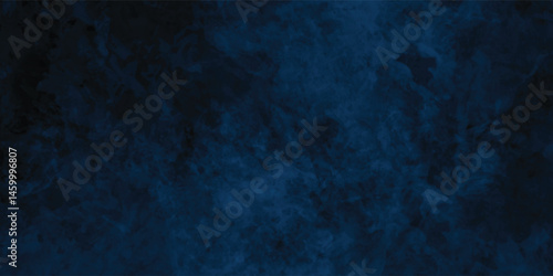 Artistic Abstract Grunge in Blue with Distressed Surface and Bold Expression

