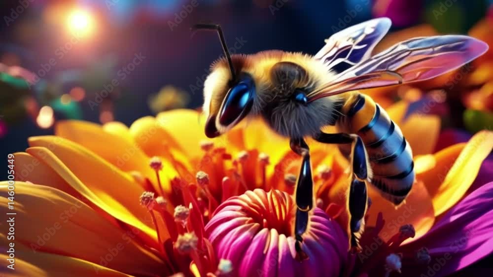 Honigbiene auf einer Blume