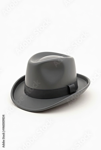 black and white hat