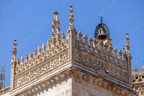 Obraz na płótnie Top of Royal Chapel of Granada, located next to Granada Cathedral, Granada, Spain, Andalusia w salonie