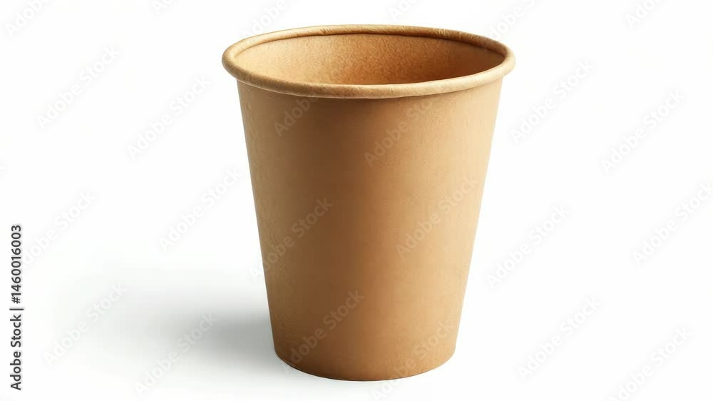 empty brown paper coffee cup empty brown paper coffee cup