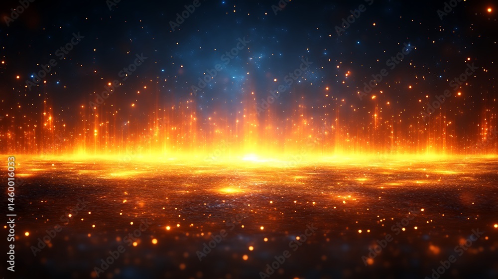 Fototapeta premium A Beautiful Abstract Depiction of an Illuminated Bright Space