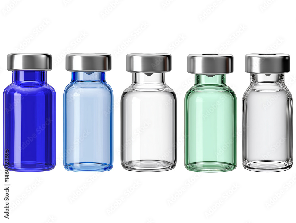 Glass Vials Pharmaceutical Packaging in Various Colors Glass Vials Pharmaceutical Packaging in Various Colors