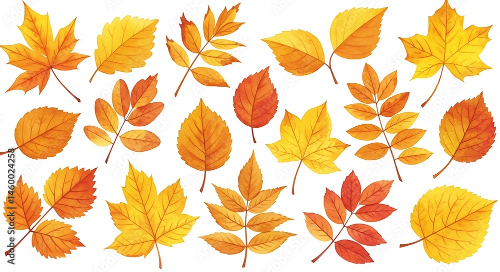Autumn Leaves Seamless Pattern - Fall Foliage Design Background
Autumn Leaves Seamless Pattern - Fall Foliage Design Background