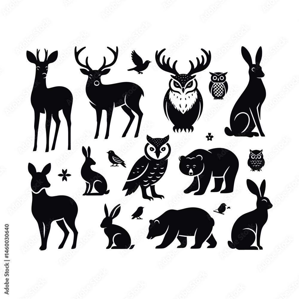 Fototapeta premium Animals Vector Icon Pack