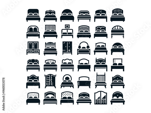 Bed Vector Icon Pack
