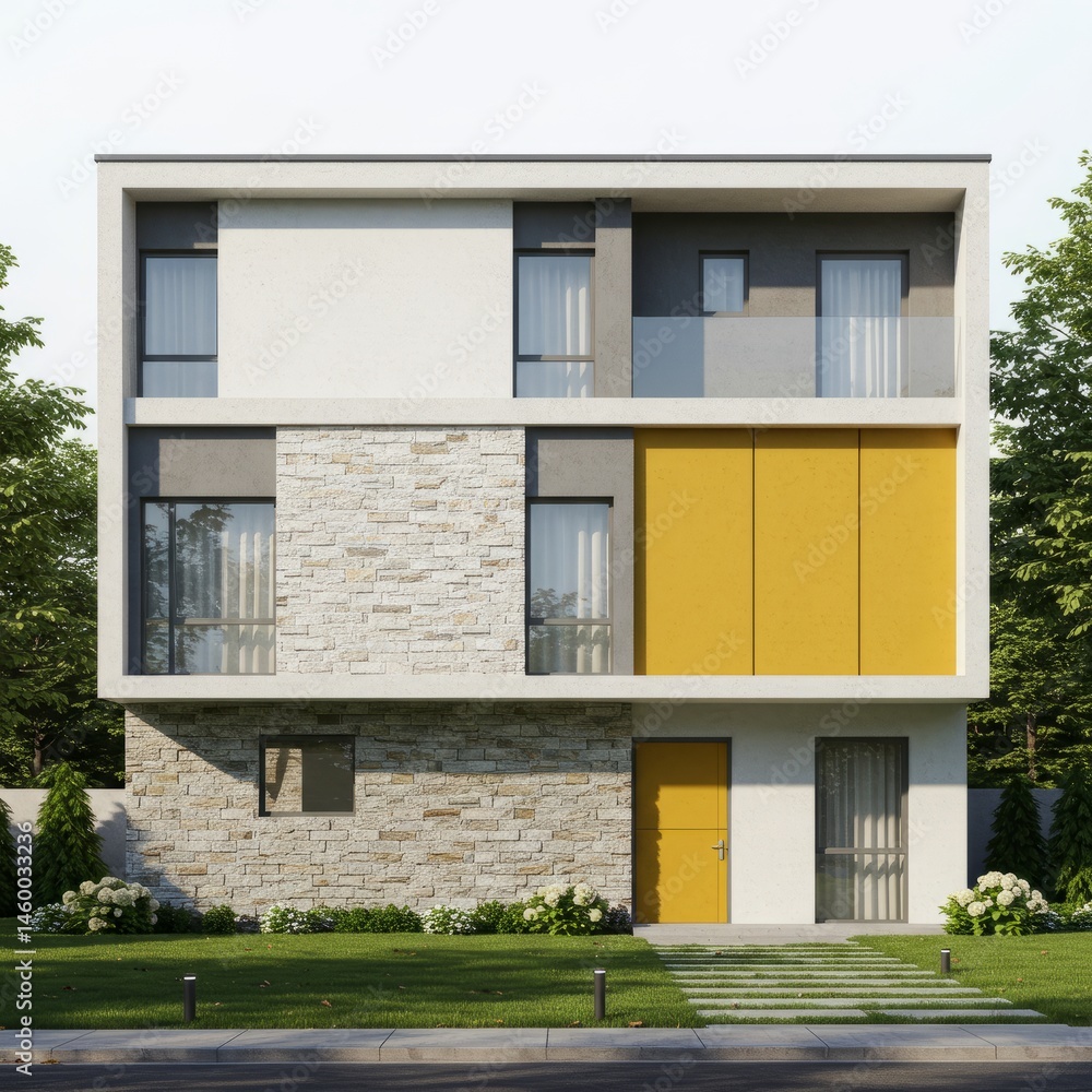 3d render of a modern building 3d render of a modern building