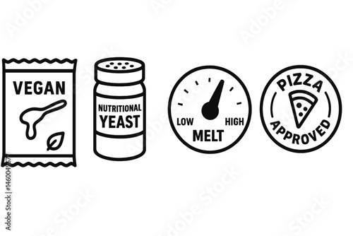Plant-cheese icons showing packet, shaker, dial, and stamp