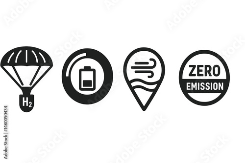 H₂-flight icons linking nozzle, gauge, pin, and badge