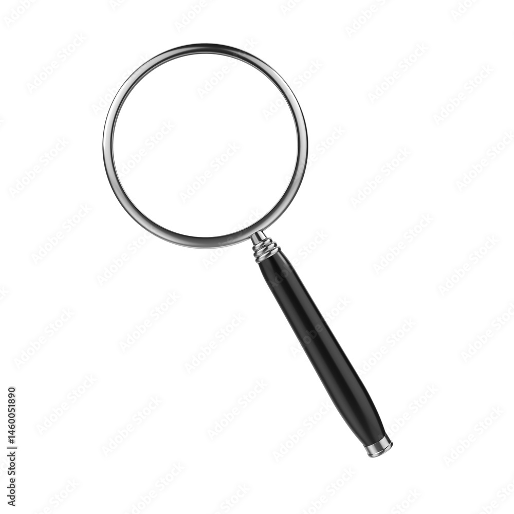 Magnifying glass isolated on transparent background Magnifying glass isolated on transparent background