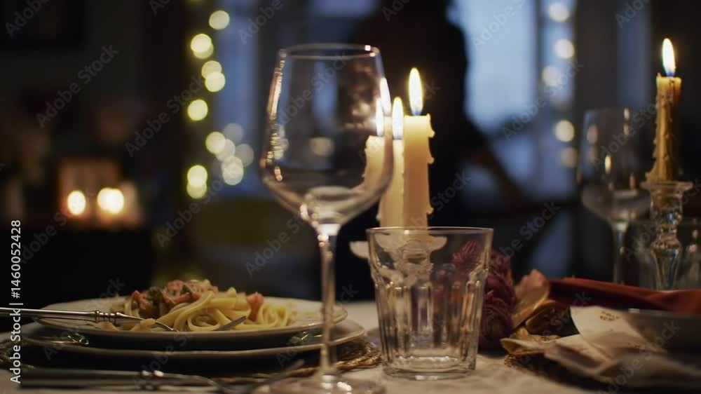 Romantic Candlelit Dinner for Two with Pasta Romantic Candlelit Dinner for Two with Pasta