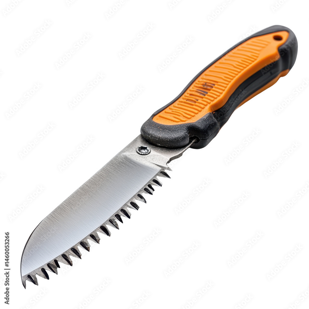 Obraz premium Pruning saw isolated on transparent background.