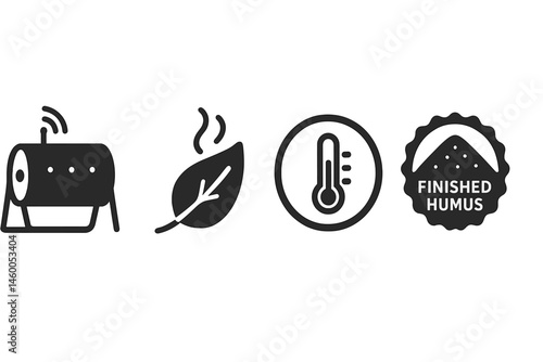 Home composting is represented by icons such as a tumbler, leaf, ring, and badge
