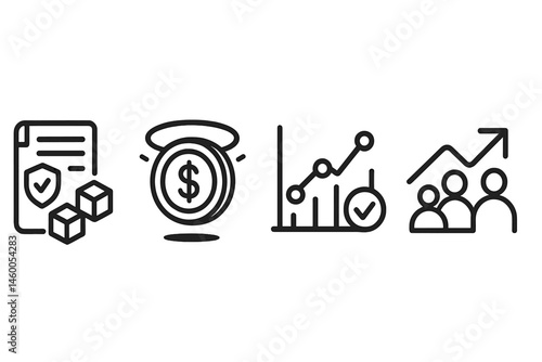 Icons representing impact-fin are connected to ledger, halo, graph, and arrow