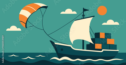 sailing boat on the sea