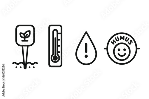 Icons representing Compost-IoT include stick, ladder, droplet, and badge