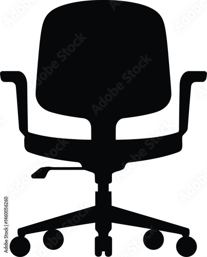 Interior Chair Silhouette Art, Clean Chair Silhouette