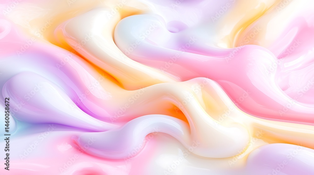 Obraz premium Abstract Fluid Texture with Smooth Pastel Gradient
