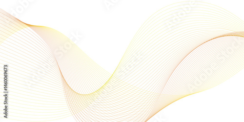 Abstract wave background with yellow line color element. Dynamic wave pattern. Modern flowing wavy lines. Suit for banner, poster, cover, brochure, flyer, website 