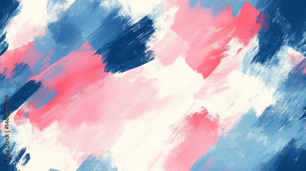 Obraz premium Abstract paint strokes in vibrant hues create a dynamic pattern.