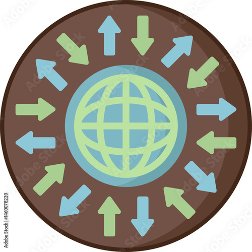 greenhouse effect illustration on a white background     