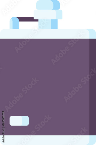 hip flask illustration on a white background    