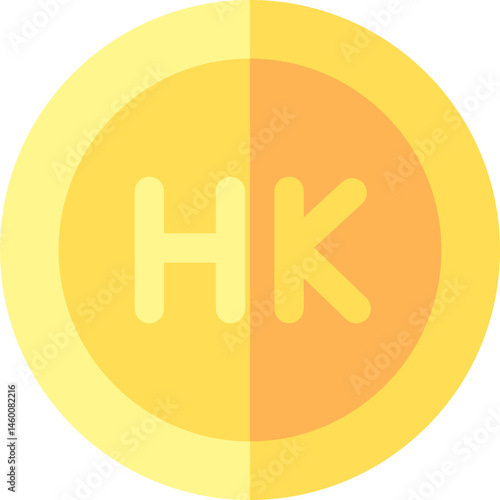 hong kong dollar illustration on a white background     