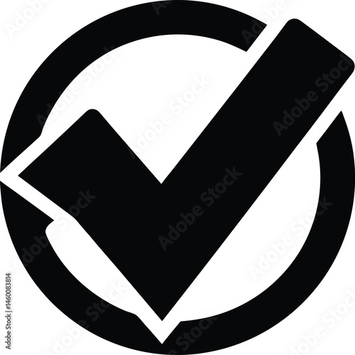 commit check mark git black silhouette