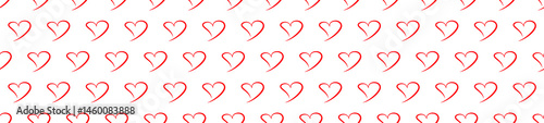 Red heart seamless pattern