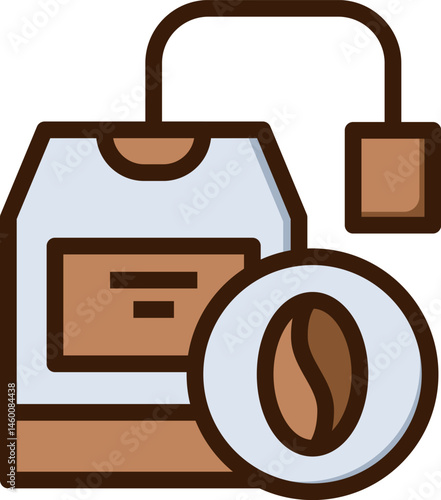 instant coffee illustration on a white background     